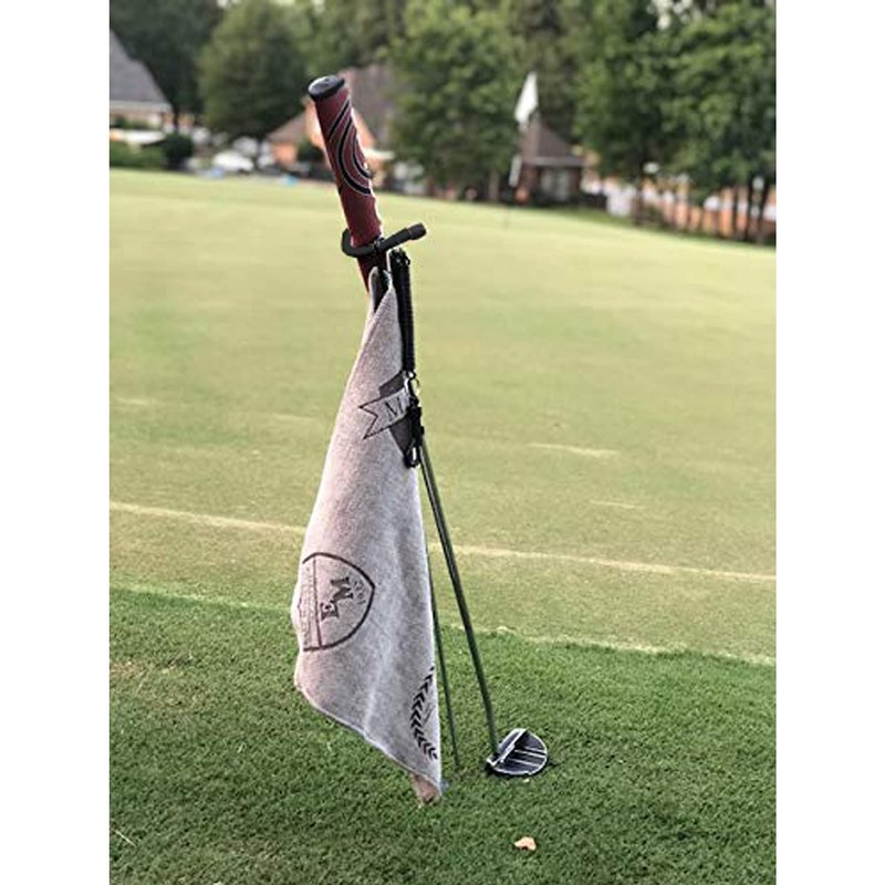 Mobile Pro Shop V-Shaped Golf Club Stand Keeps Your Clubs Clean, Dry & Visible, V-Stick Club Stand Made of Highly Durable Stainless Steel - Easy to Carry Golf Club Holder