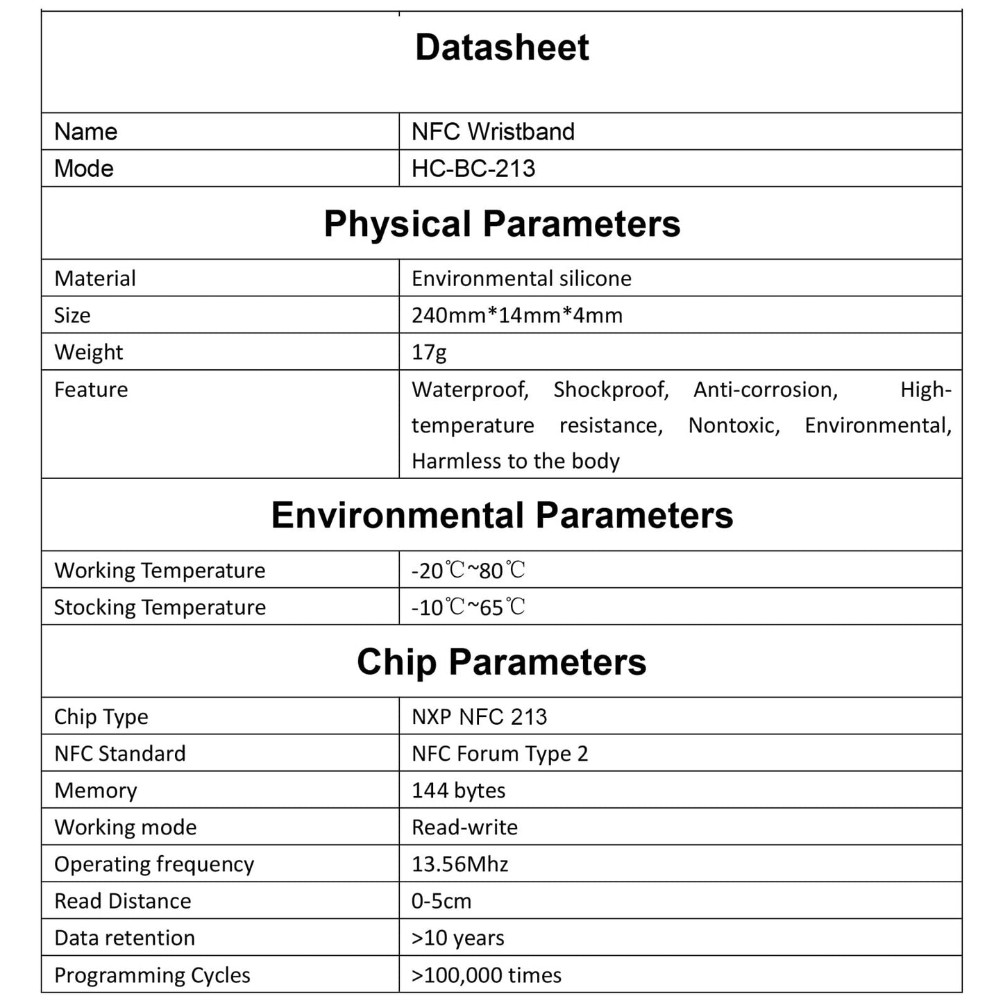 hecere NFC 213 Wristband 168 Bytes Forum Type 2 Bracelet(1pcs nfc213 wristband blue)