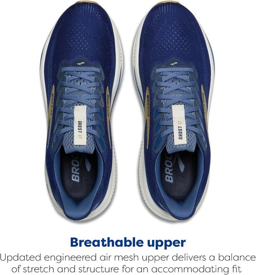 Brooks Men's Ghost 17 Running Shoes - Lightweight Comfort for Neutral Runners | Size Options Available