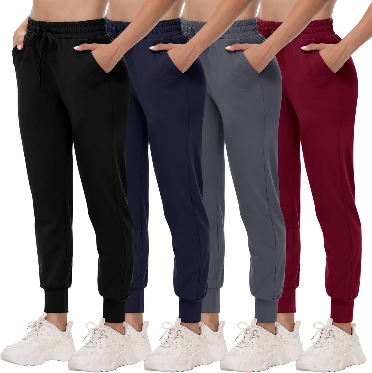 Skiennix Joggers for Women - Lightweight Comfy Sweatpants with Pockets | Perfect for Yoga, Travel & Lounge