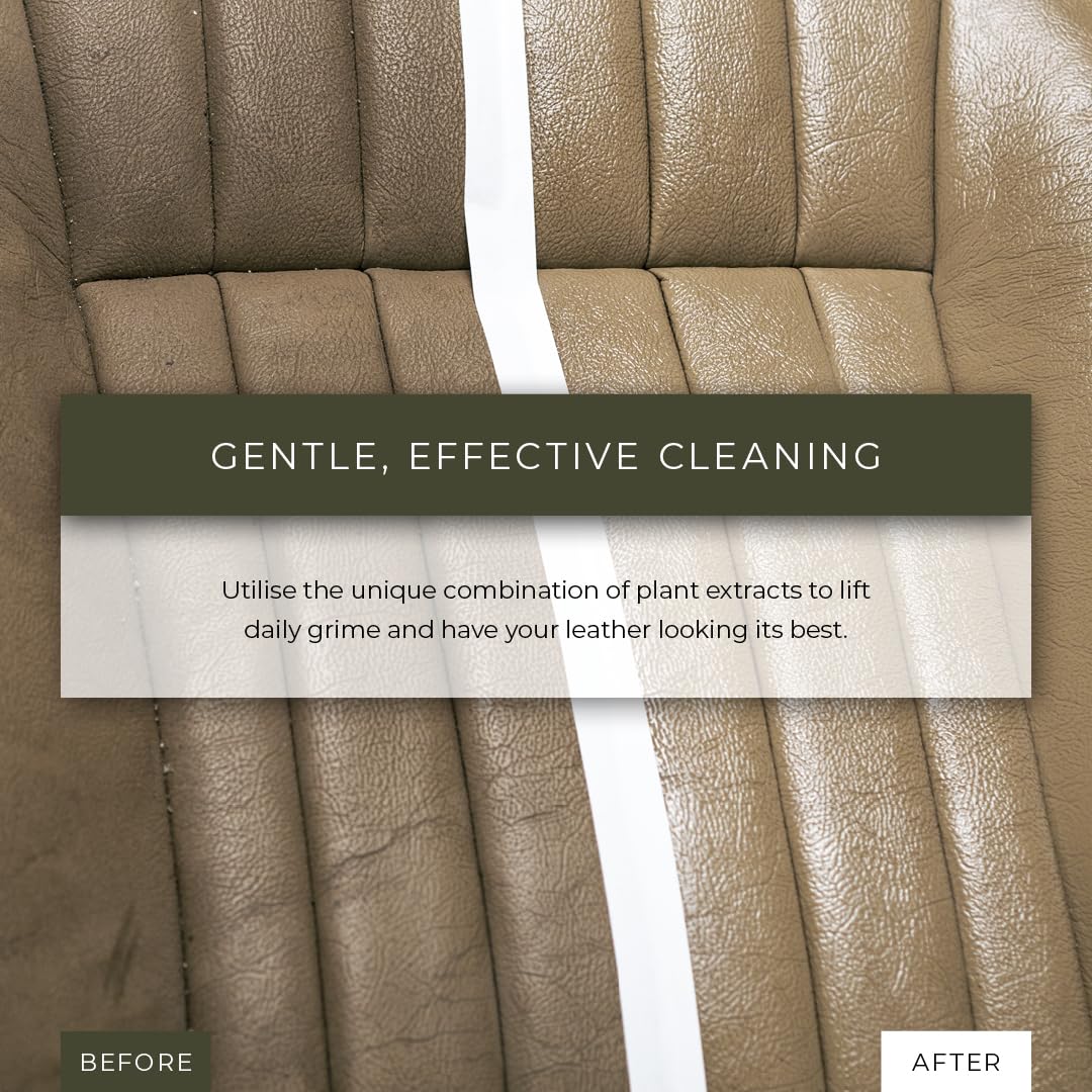 Renapur Natural Leather Cleaner Spray – Deep-Cleaning & Conditioning Formula for all your Leather, including Sofas, Car Interiors, Footwear, Clothing & Saddles & Tack. (8.5 fl.oz) - Packaging May Vary