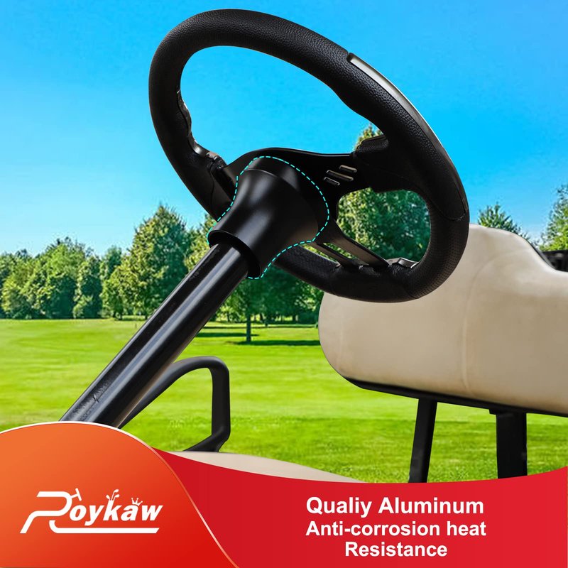 Roykaw Golf Cart Steering Adapter Compatible with Club Car DS Black