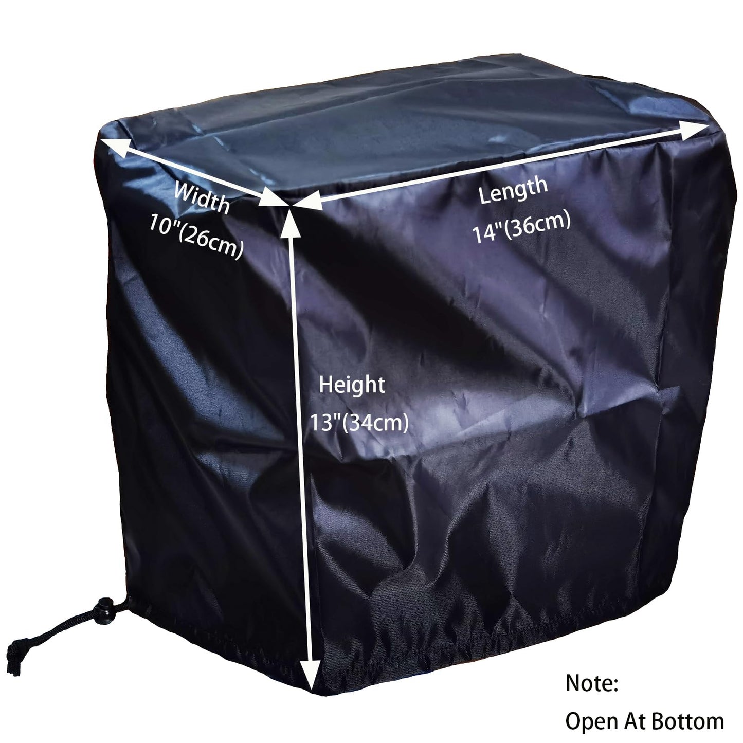 Coffee Maker Machine Cover, Kitchen Mixer Stand Jacket Compatible with Keurig K-Classic Coffee Producer Dust Protector Big Appliance Cloth - Black