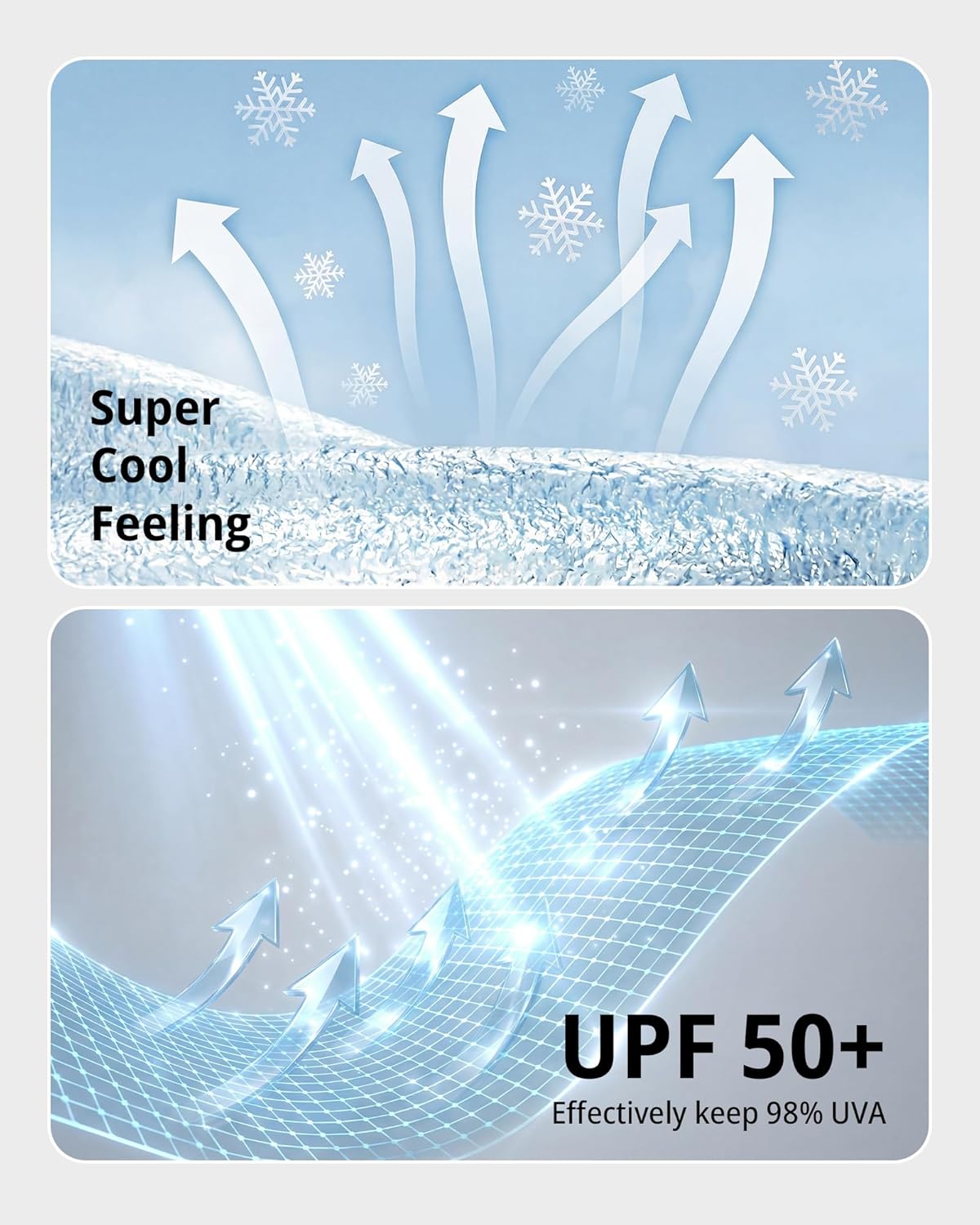 Stelle UV Arm Sleeves - Cooling Sun Protection with Thumb Holes for Golf & Outdoor Activities