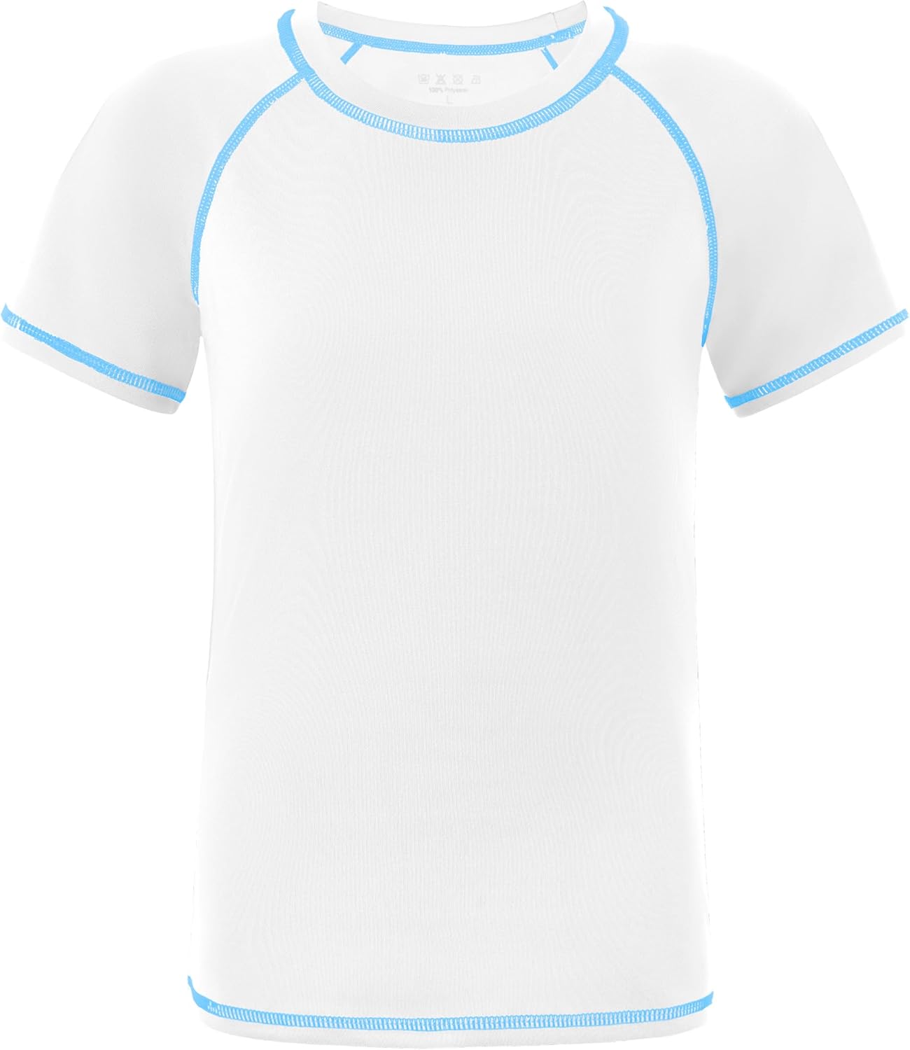 Roadbox Boys Rash Guard - Short Sleeve Swim Shirt with UPF 50+ Sun Protection | Ideal for Surfing & Fishing