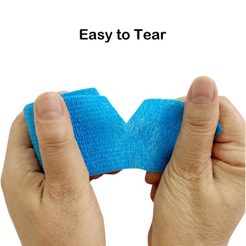 Lusy DM 36 PCS Self Adhesive Bandage Wrap 2" X 5 Yards Elastic Cohesive Bandage Wrap Bandage Wrap Rolls Elastic Self-Adherent Tape for Stretch Athletic, Sports, Wrist, Ankle (Black)