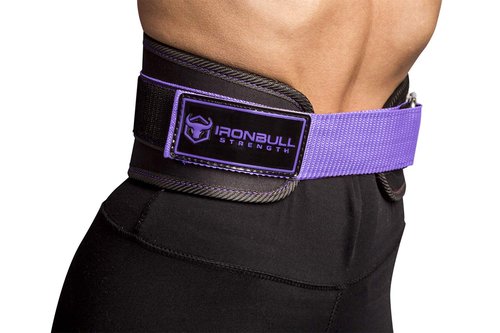 Women Weight Lifting Belt - High Performance Neoprene Back Support - Light Weight & Heavy Duty Core Support For WeightLifting and Fitness (Black/Purple, Small)
