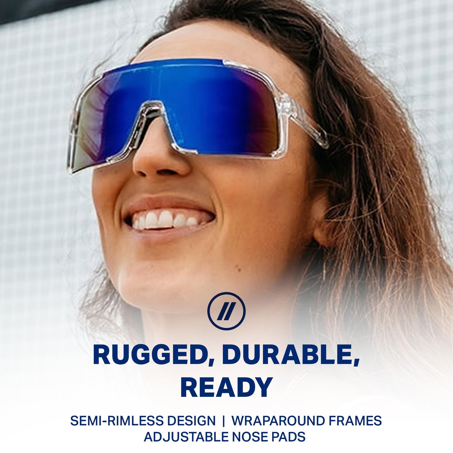 Blenders Eyewear Exposé – Polarized Sunglasses – Lightweight High-Performance Frame, Adjustable Nose Pads – 100% UV Protection – For Men & Women – Wave Dover