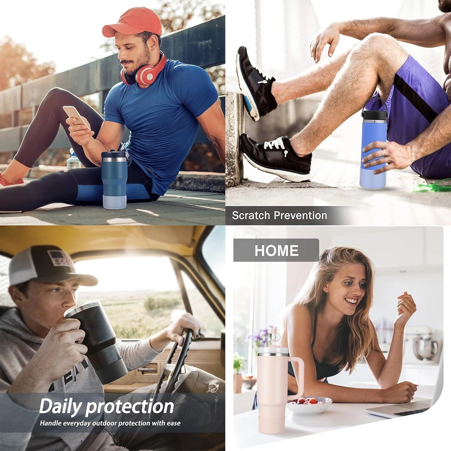 Skiennix Silicone Boot | Anti-Scratch Protective Sleeve for Hydro Flask | Fits 12oz-40oz Bottles