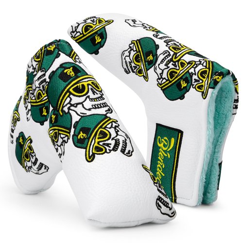 BAIRBRE Putter Covers Funny Skeleton Golf Mallet Putter Head Covers Blade Putter Covers Putter Headcover Leather Golf Headcover with Magnetic Closure for All Brand (for Blade)