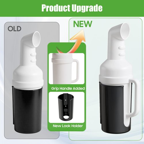 10L0L No Drilling Needed Golf Cart Sand Bottle with Holder Universal for EZGO Club Car Yamaha, Push Cart Divot Filler Sand Bottle with Grip Handle (Fit 1" Square Tube Bracket)