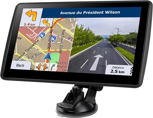 GPS Navigator by [Brand Name] - 7'' Touchscreen System with Free Lifetime Updates | North America Maps, Speed & Red Light Alerts