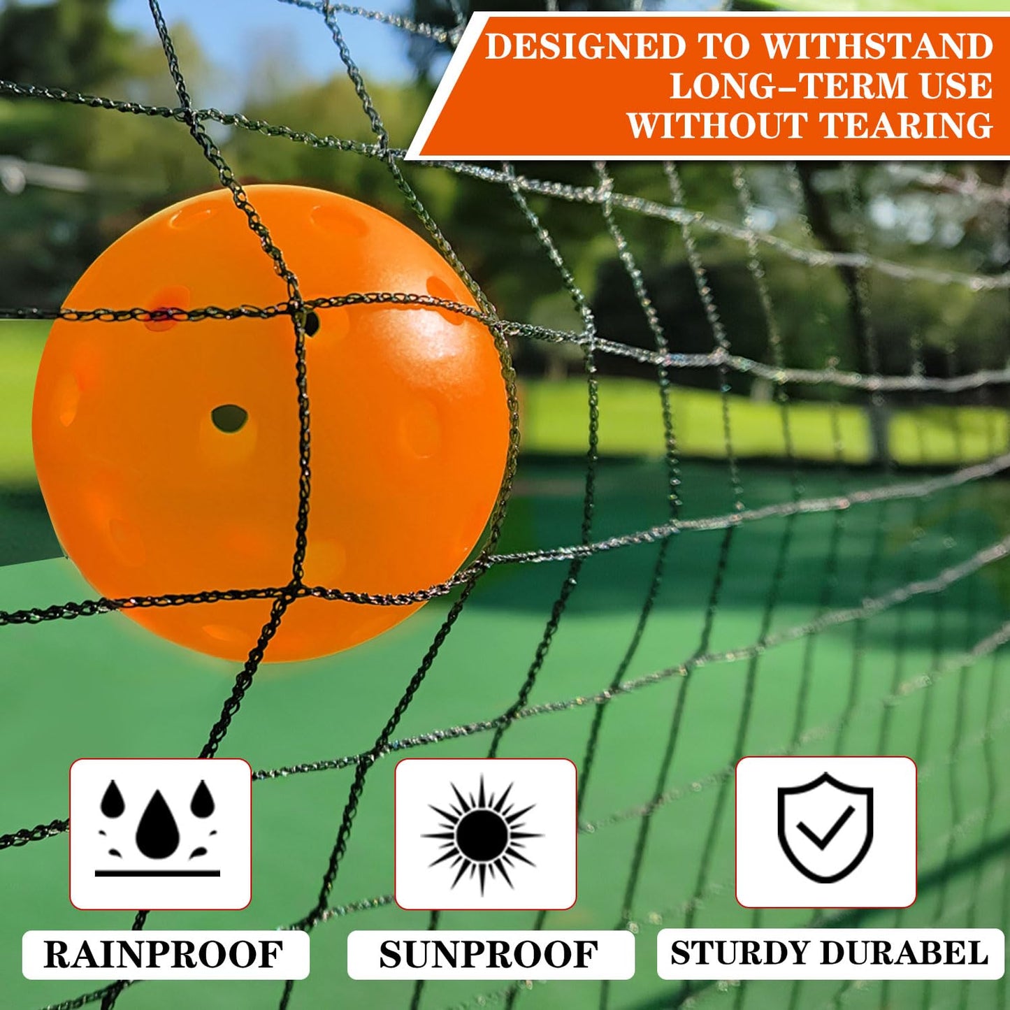 Zdgao Portable Pickleball Net Set with 4 Pickleball Paddles, Official Size Pickleball Net, 4 Outdoor Pickleballs and Carry Bag, Weather Resistance Strong Steel Frame