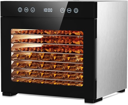 Excalibur Food Dehydrator - Powerful 8-Tray Dryer with Adjustable Temp & 48-Hour Timer for Jerky, Fruits, Herbs