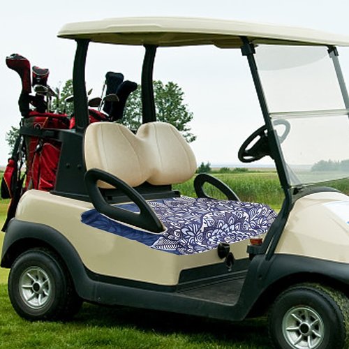 CEMGYIUK Golf Cart Seat Covers,EZGO Seat Cover,Comfortable Golf Cart Seat Blanket,Summer Golf Cart Seat Towel,Stay Cool,Travel Sports Golf Cart Seat Cover for 2-Person Seats Club Car
