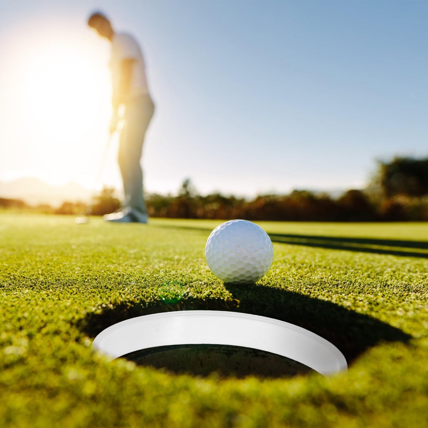 5pcs Golf Green Cup Rings: Portable Golf Putting Green Hole Cup Rings - Golf Training Aid Accessories for Outdoor, Backyards, Golf Course 11 x 11 x 2cm