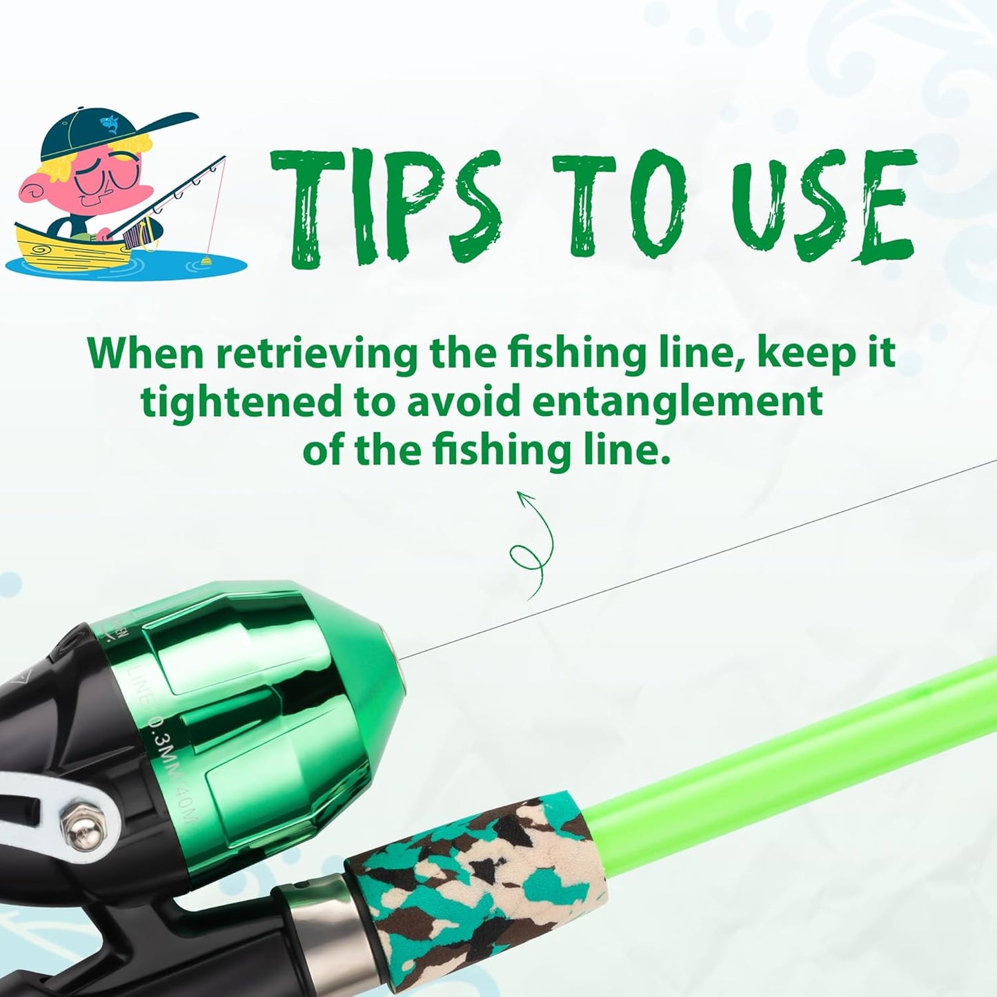 WIDDEN Kids Fishing Pole, Portable Telescopic Kids Fishing Poles for Boys and Girls, Fishing Rod and Reel Combo Kit with Tackle Box, and Fishing Net, Best Fishing Pole for Toddler Youth