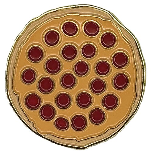 Lunar Links Golf Golf Ball Marker, Funny Golf Gifts for Men or Women, Golf Accessories for Women or Kids, Magnetic Golf Marker Tool, Unique Item for Golf Goodie Bag (Pizza)