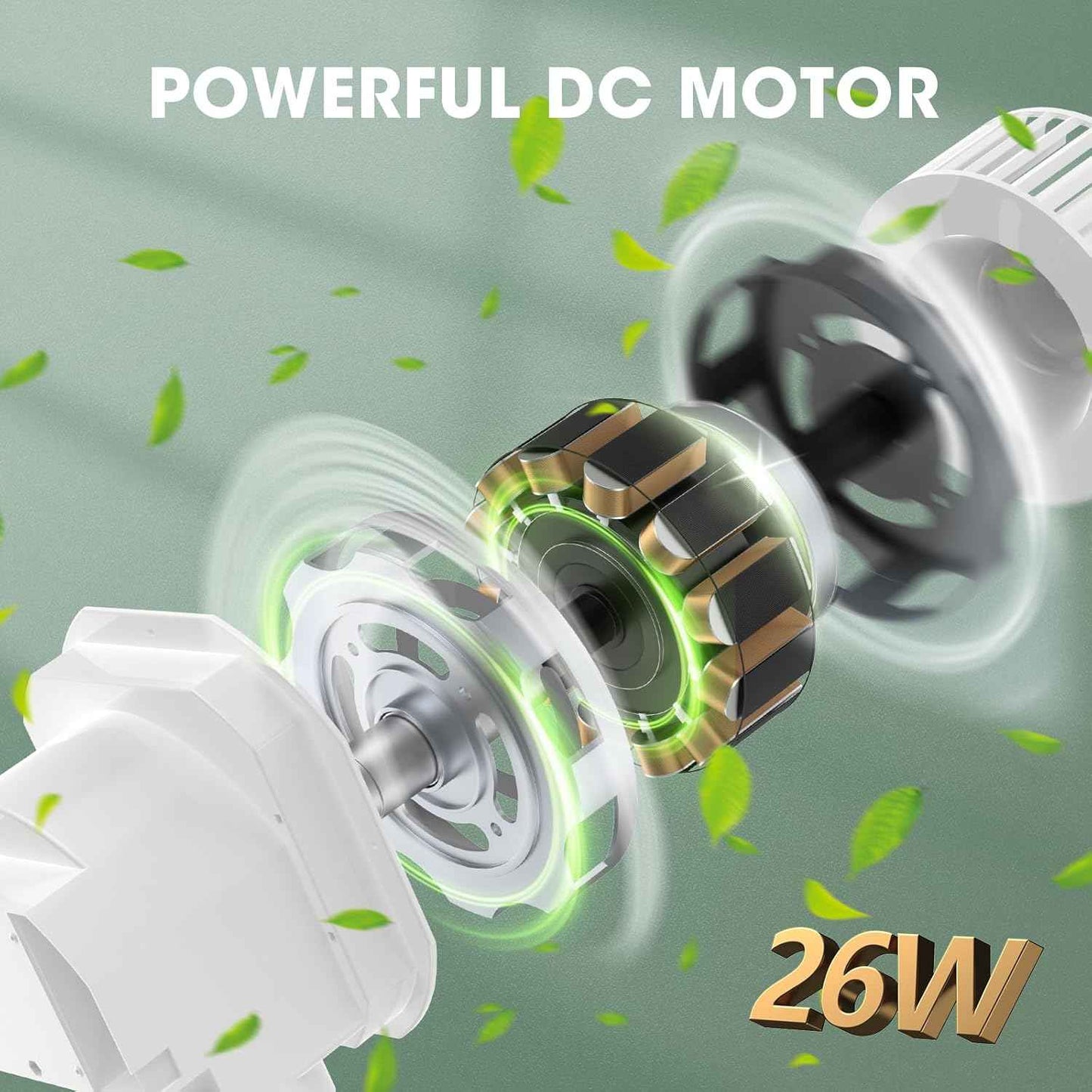 9.8" Bathroom Exhaust Fan with LED Light - 120 CFM Quiet Ceiling Ventilator, Easy Install