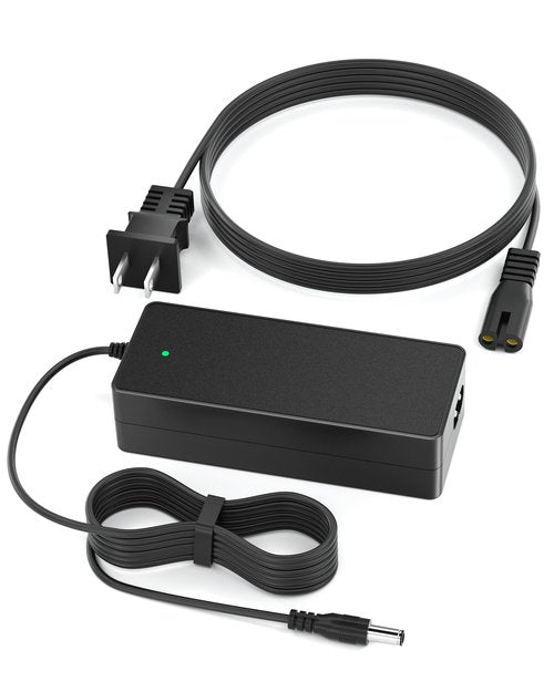 VHBW Replacement for 5th Wheel Electric Scooter Charger, 42V 2A Electric Scooter Charger Compatible with 5th Wheel V30PRO, M1, ES09, 5LCHM11U, DC Barrel Power Adapter with LED Indicator