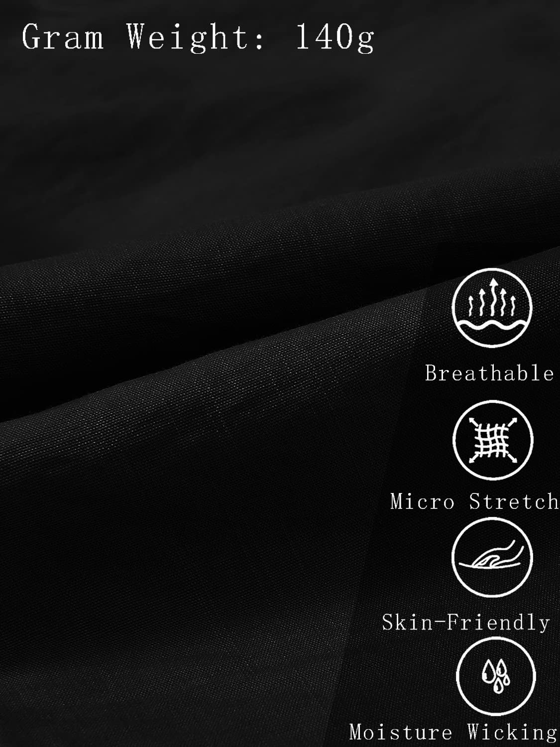 MoFiz Womens Lightweight Hiking Pants with Pockets Quick Dry Athletic Outdoor Summer Travel Casual Sweatpants Cargo Pant for Women Black S