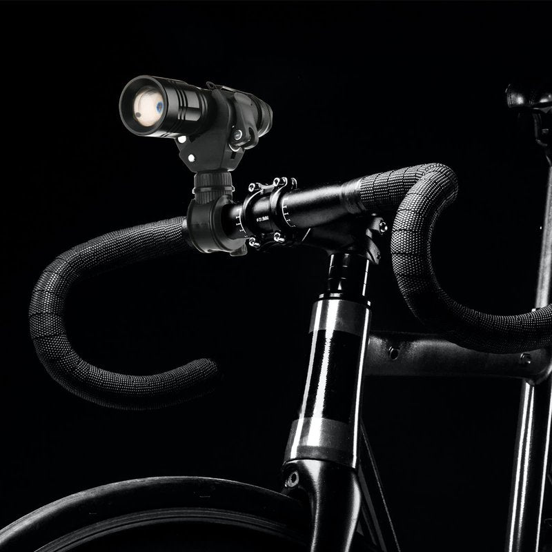 Cosmos 2 Pcs Bike Flashlight Mount Holder Universal Bicycle Flashlight Holder 360º Rotation Bike Flashlight Clip Adjustable Clamp LED Headlight Holder for Cycling, Riding