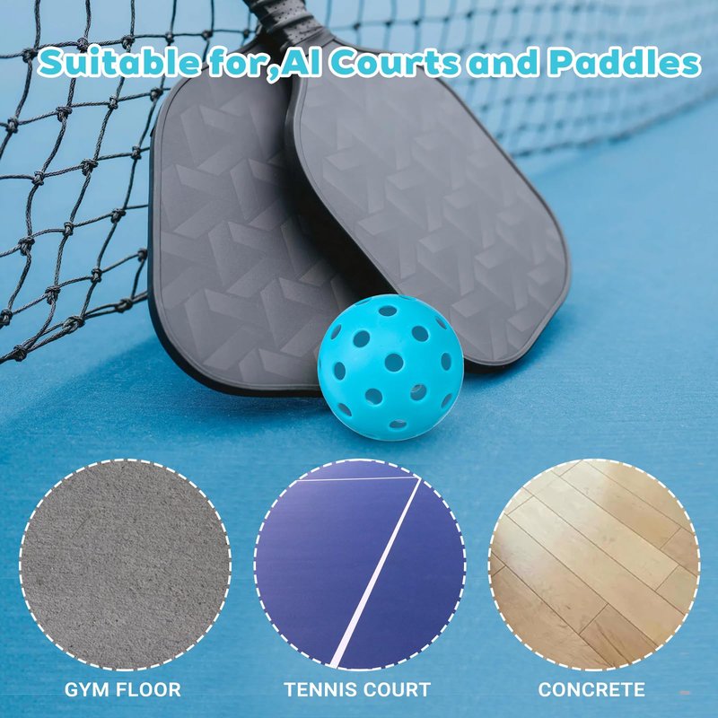 20 Pack Premium 40-Holes Multicolor Outdoor Pickleball Balls, USAPA Approved Pickleball Ball with Bag, Perfectly Balanced, High Bounce True Flight, Outdoor Pickleballs Set for Beginners Professionals