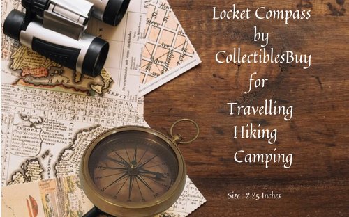 Antique Sports Compass Hiking Camping Nautical Instrument Navigational Direction Finder Open Face Compass Handy Pocket Size Collectibles for Camping