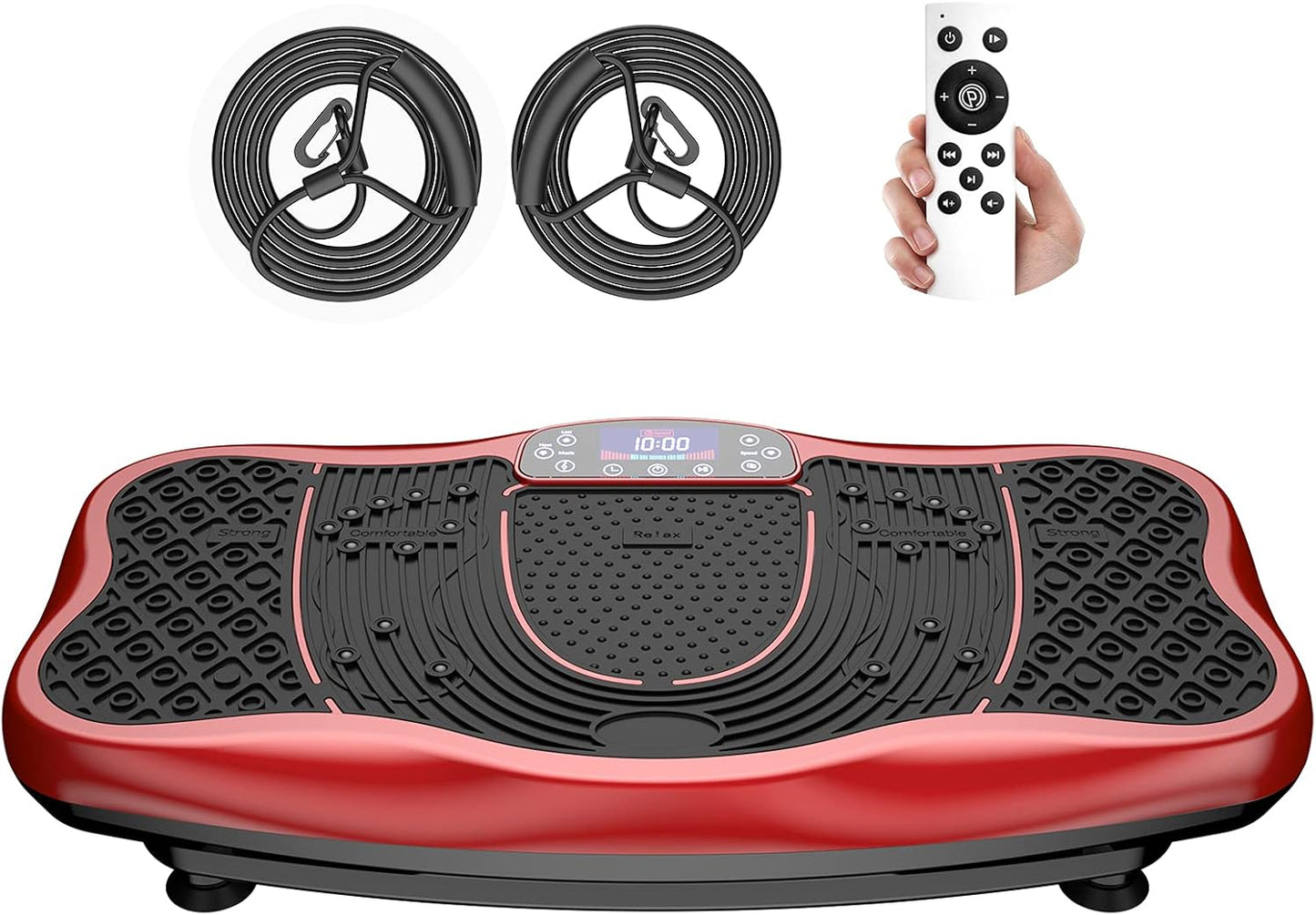 Skiennix Vibration Plate Exercise Machine - Whole Body Workout Platform for Home Fitness | 99 Levels, Remote & Loop Bands