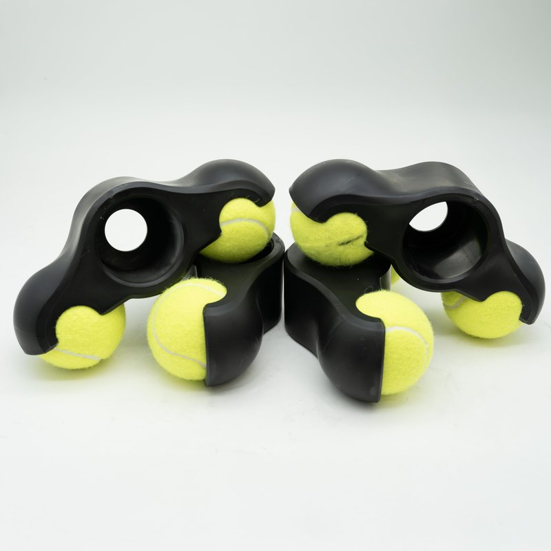 Saurka Indoor Cycling Snap Rocker Feet Adapter for Wahoo Kickr Core 1, 4 Pack Adapter with 8 Tennis Balls, Stability, Enhanced Elasticity