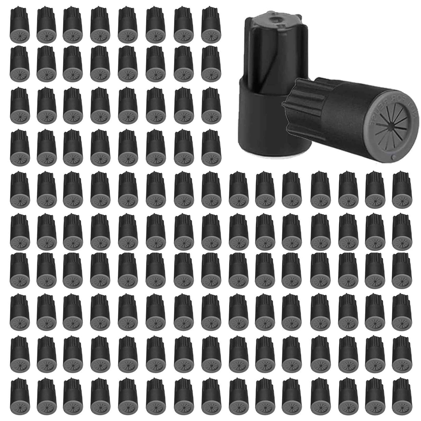 120PCS Waterproof Outdoor Wire Electrical Connectors,Sealant Twist Nuts Caps Cable Terminal Connector Gel for Landscape Light, Building Application, Wet Location Installation, 22AWG-14AWG, Small Size