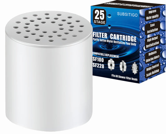 25 Stage Shower Filter Replacement for Aquabliss Filter Replacement for Aquahomegroup Shower Filter Replacement for Aquaearth Aqua Bliss Aqua Home Group Shower Filter SF220 SF100 SFC100