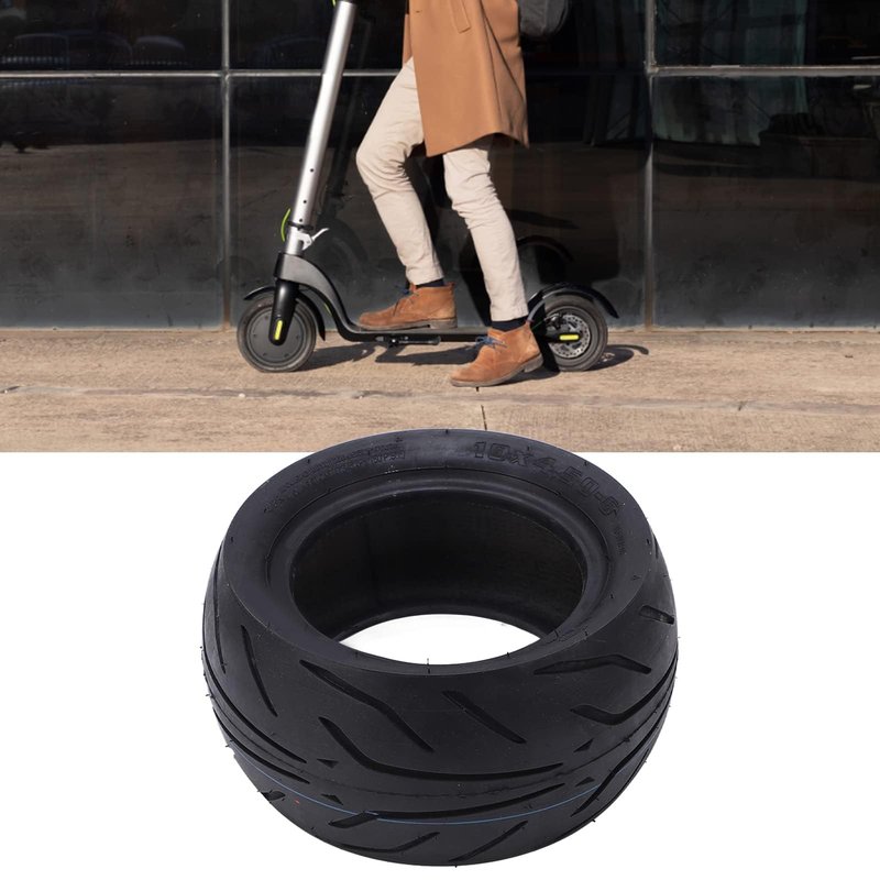 SPYMINNPOO 10 Inch Electric Scooter Tire, 10x4.50 6 Tubeless Rubber Tire for Smooth Riding Experience, Comfortable Driving
