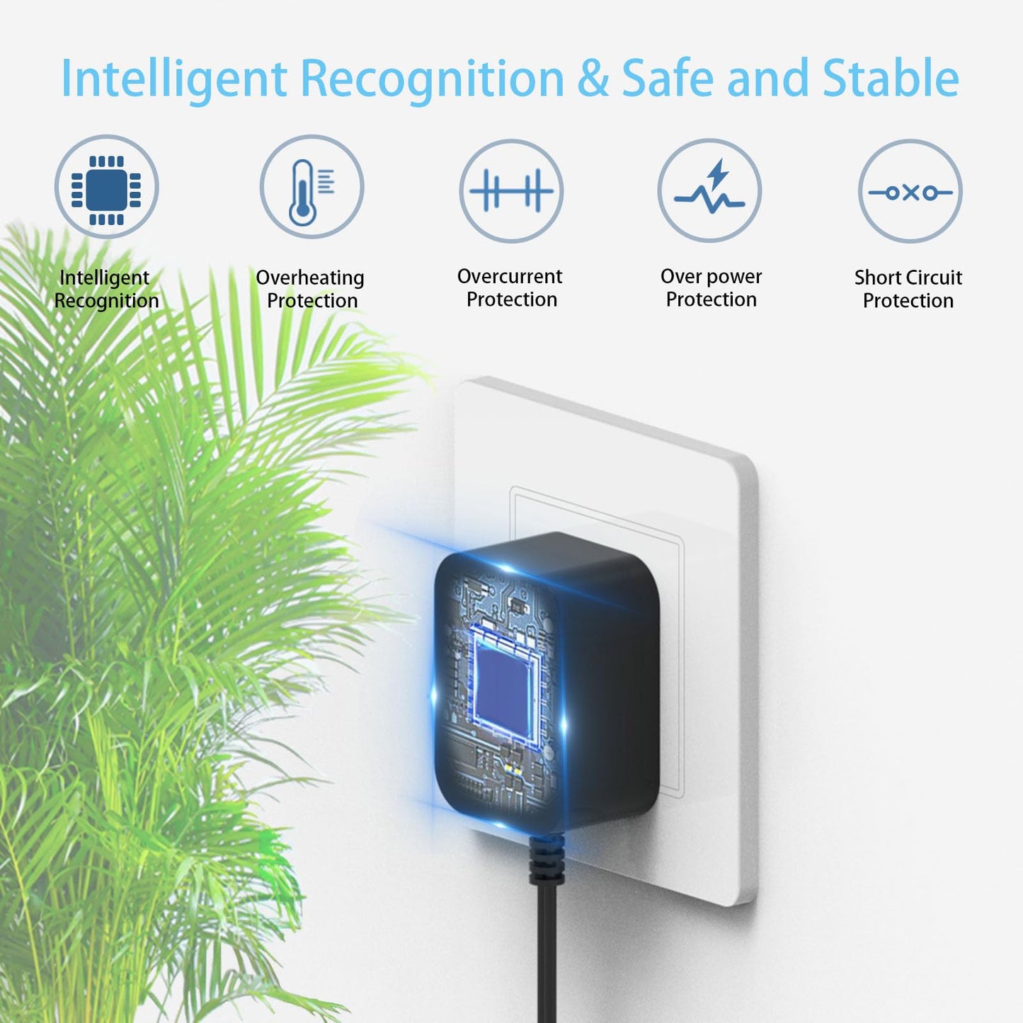 Replacement for Bissell Pet Hair Eraser Charger Charging Power Cord for Bissell 2390 2390A 23903 2284W 2284 P/N 1614206 Lithium Ion Cordless Handheld Portable Vacuum Cleaner AC Adapter Black 6FT