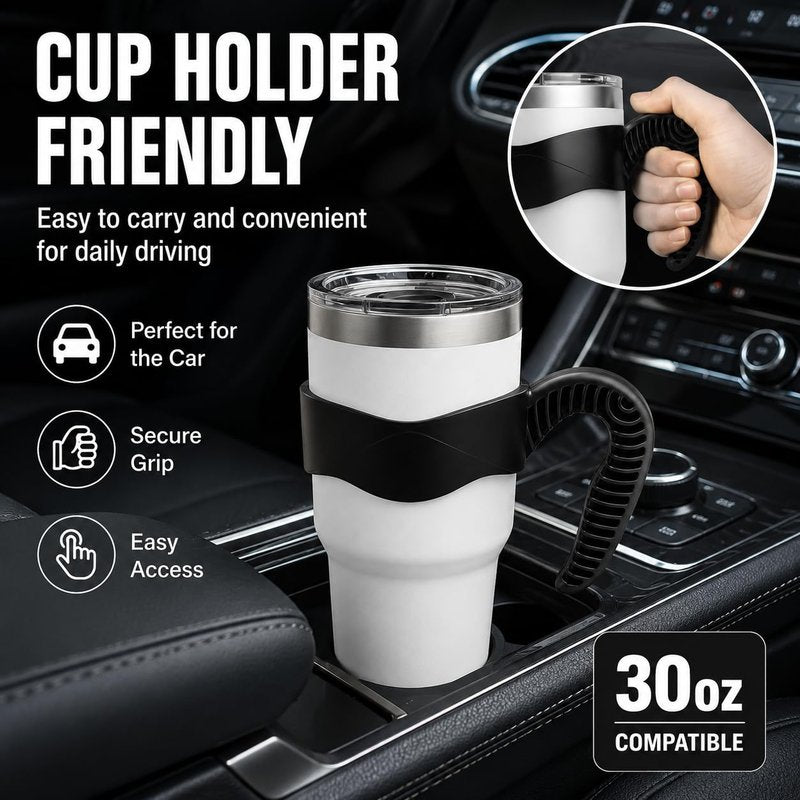 Hyturtle 2Pcs Stylish and Functional Pink Tumbler Handle For 30oz YETI Tumbler - Secure Grip, Lightweight, Dishwasher Safe - Ideal for Travel and Outdoor Activities - BPA Free