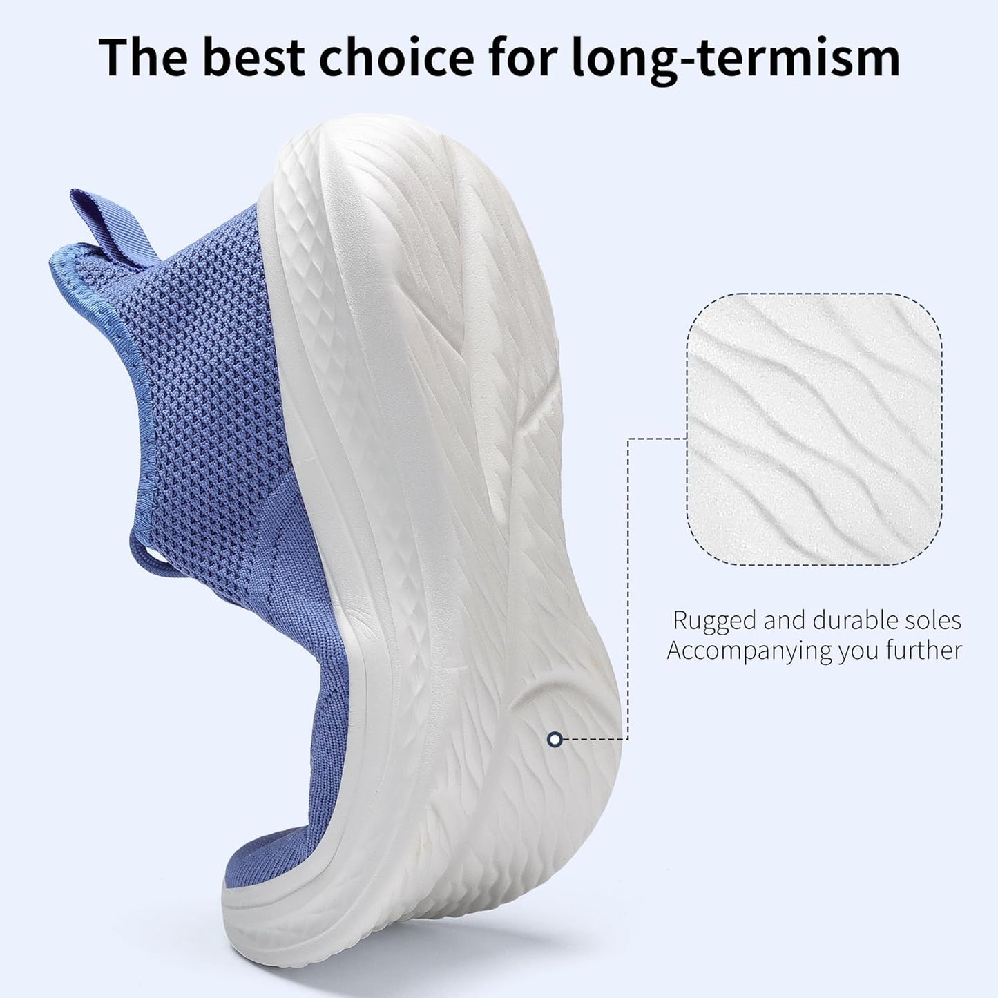 VAMJAM Men's Running Shoes - Lightweight Slip-On Sneakers | Breathable Mesh for Gym Workouts