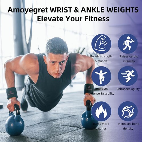 Ankle Weights, Wrist & Leg Weights for Women Men – Weighted Wristbands & Foot Weight | Comfortable Fixed Weight Set (3 lbs Pair), Soft Breathable Fabric, Ideal for Walking, Workout-black