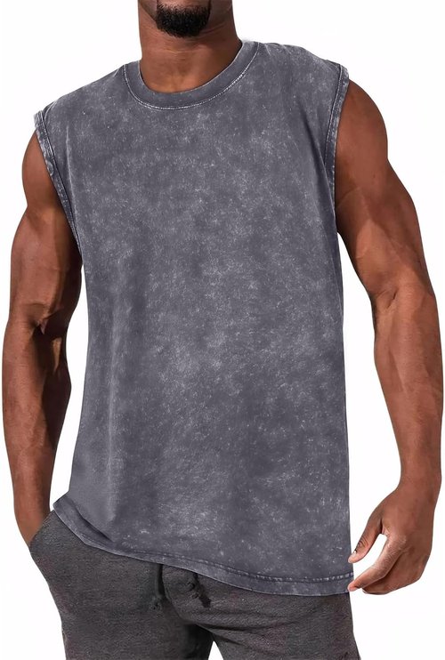 CHICGAL Men's Tank Tops - Summer Sleeveless Cotton Muscle Tee Shirts | Loose Fit, Comfortable Style