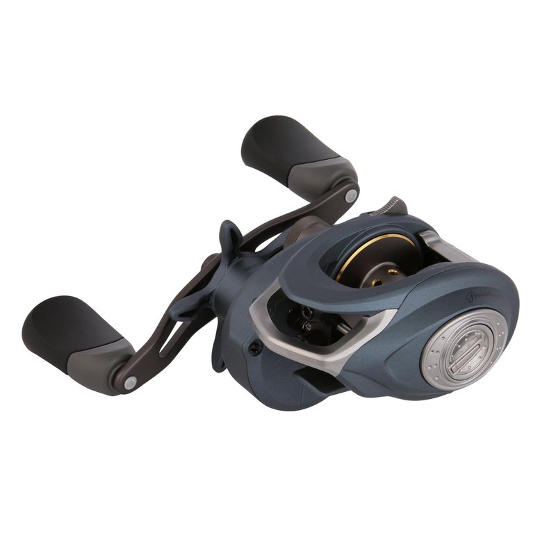 Pflueger President Baitcast Low Profile Reel, Freshwater Fishing Reel, Right Handle Position, Graphite Construction, Multi Disc Star Drag System