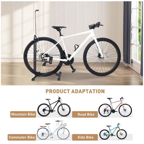 BALINGE Bike Parking Stand,Bike Floor Stand Parking Rack，Bike Rack Bicycle Floor Parking Stand, Bike Storage Holder for Garage,Indoor & Outdoor，Mountain & Road Bikes，2 Pack