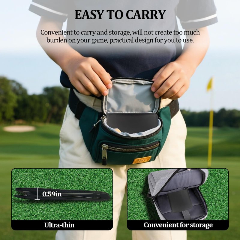 YFANITI Leather Golf Scorecard Holder,Score Card Holder Golf,Yardage Book Cover,Golf Scorecard Book (Black)