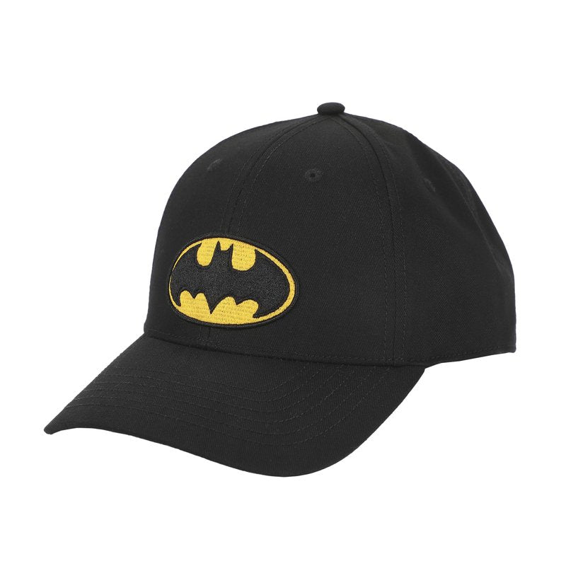 Batman Classic Bat Signal Adult Baseball Cap Black