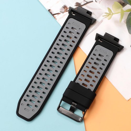 Silicone Watch Band Strap For Casio G-SHOCK GXW-56 GX-56BB GX-56 (black grey)