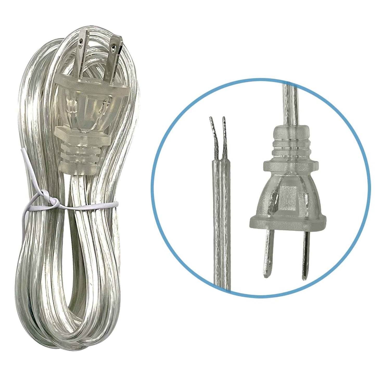 ECUDIS Swag Light Kit, Lamp Parts Chandelier Light Fixture Chain Swag Kit Includes 12 Ft Chain, 15 Ft Cord with Switch, 2 Swag Hooks and Mounting Hardware (Nickel)