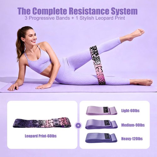 LZCDUDU Pilates Kit for Women, 14.5 in. Pilates Ring with Sliding Discs & Leopard Band, Complete Home Pilates Kit for Beginners, Versatile Pilates Equipment for Strength and Flexibility