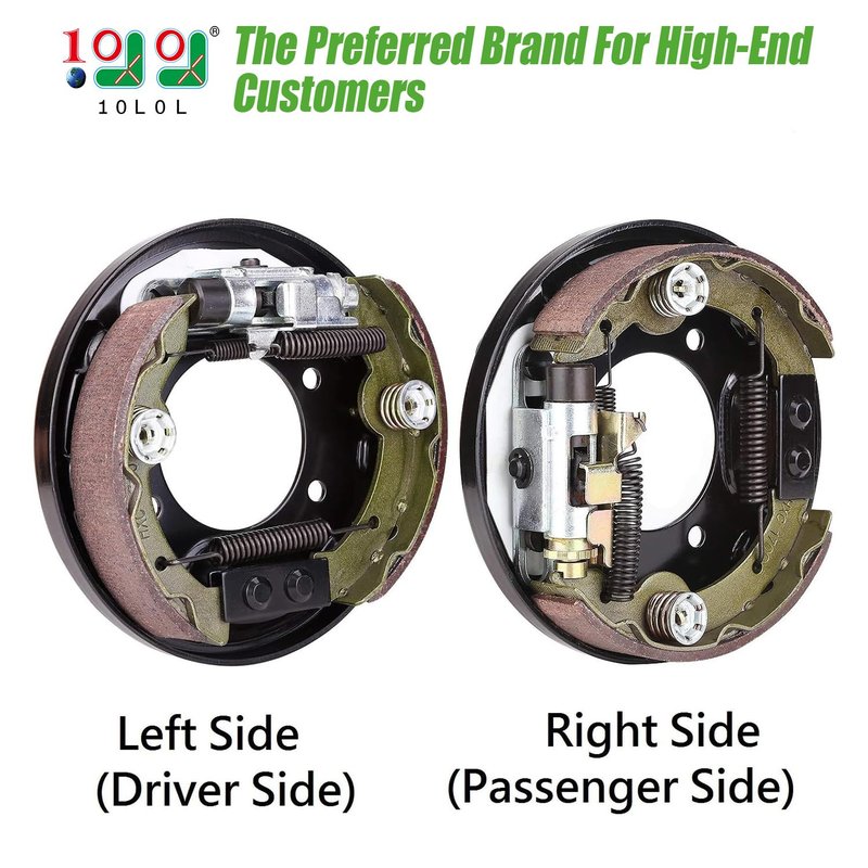 10L0L Brake Assembly for EZGO TXT PDS, for Yamaha G14 G16 G19 G20 G21 G22 Golf Cart, Driver Side and Passenger Side, Includes Brake Shoes, OEM# 70998-G01 70998-G02