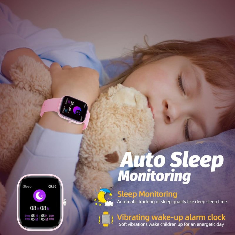 YOUSOKU Fitness Tracker Watch for Kids, IP68 Waterproof Kids Smart Watch with 1.5" DIY Dials 19 Sport Modes, Pedometers, Heart Rate, Sleep Monitor, Great Gift for Boys Girls Teens 6-14