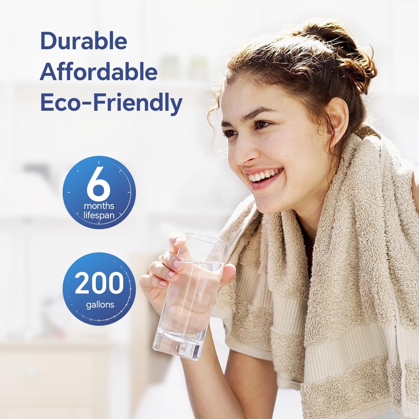 Stokk EDR1RXD1 Replacement Compatible with Everydrop Filter 1, EDR1RXD1B, Whirlpool W10295370A, P8RFWB2L, P4RFWB, P5WB2L, 46-9081, 46-9930, RW001 Refrigerator Water Filter, 1 Pack