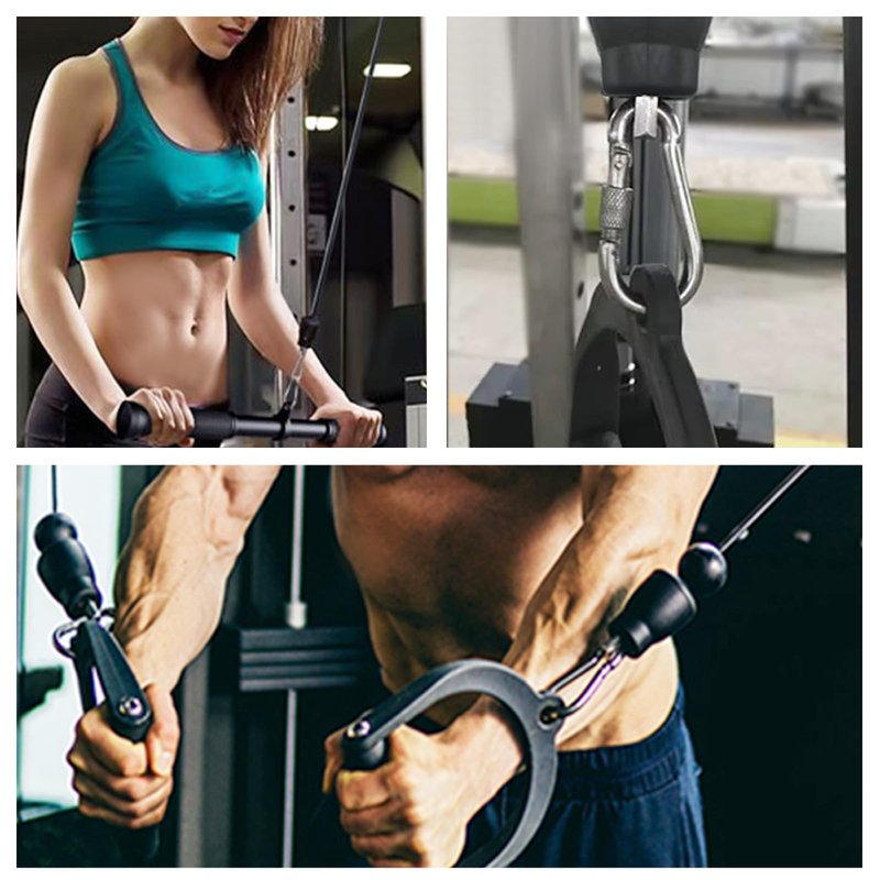WRFDEC 32.8Ft PU Gym Fitness Cable with Ball Stopper Ends for Home Gym Machine Accessories,LAT Pulldown, Low Row, Functional Trainer Machine