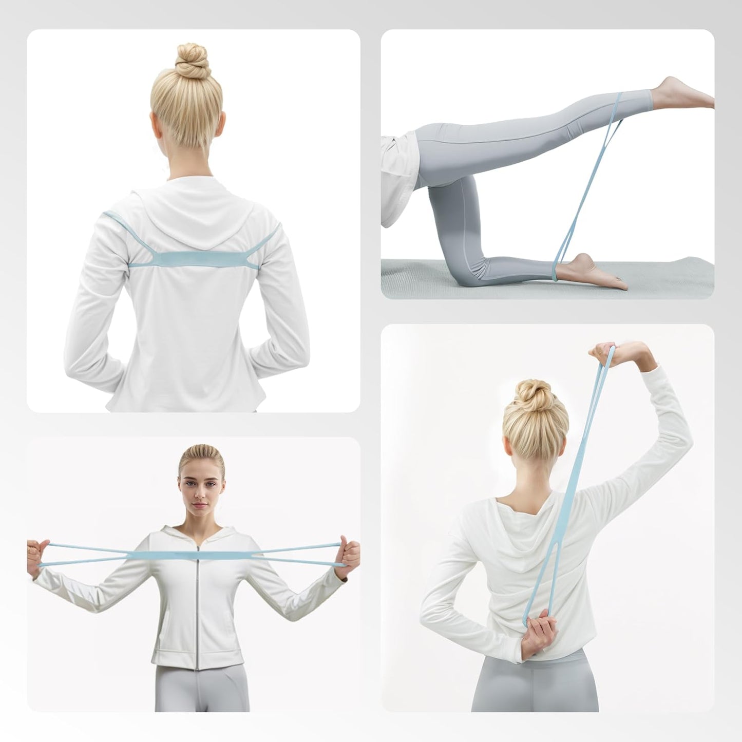 PROIRON Figure 8 Resistance Bands - Versatile 15/25/35 LBS for Yoga & Strength Training | Ideal for Arms, Chest & Shoulders